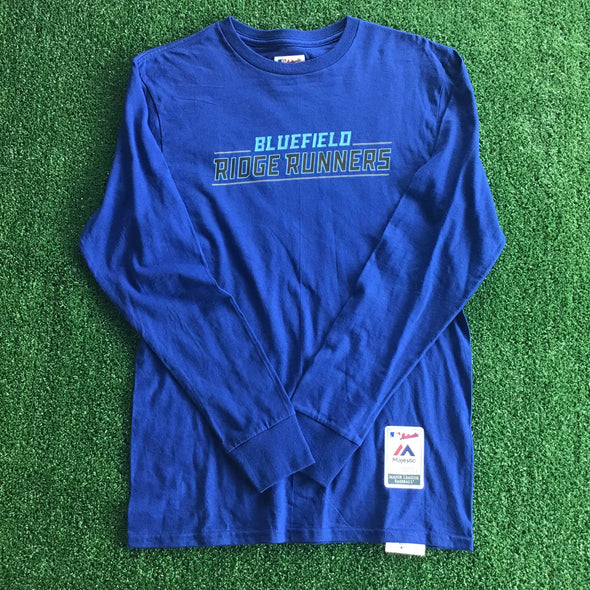 Bluefield Ridge Runners Royal Blue Cotton Long Sleeve