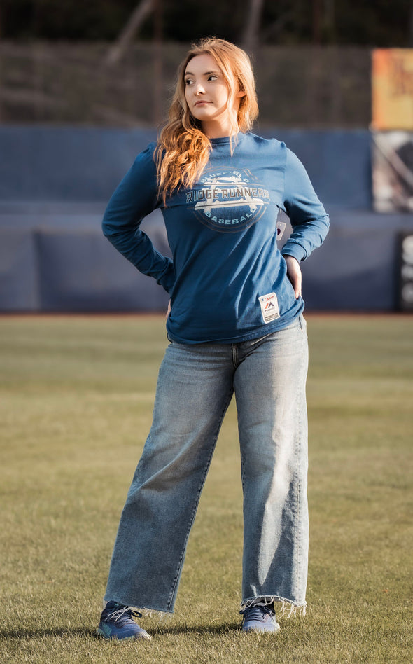 Bluefield Ridge Runners Royal Blue Cotton Long Sleeve