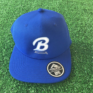 B Logo Blue Flat Bill