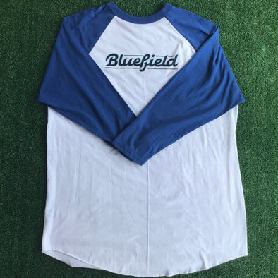 Bluefield White/Blue Cotton 3/4 Sleeve